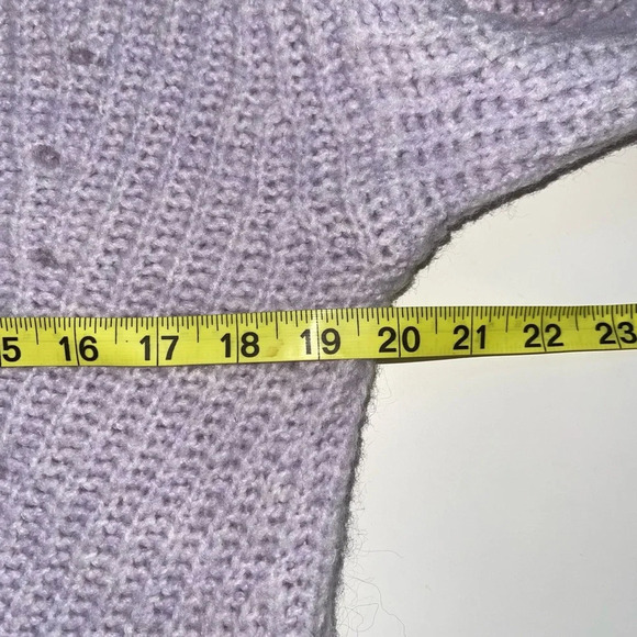 American Eagle Light Purple High Neck Chunky Knit Tunic Sweater Medium Women’s - Picture 6 of 10